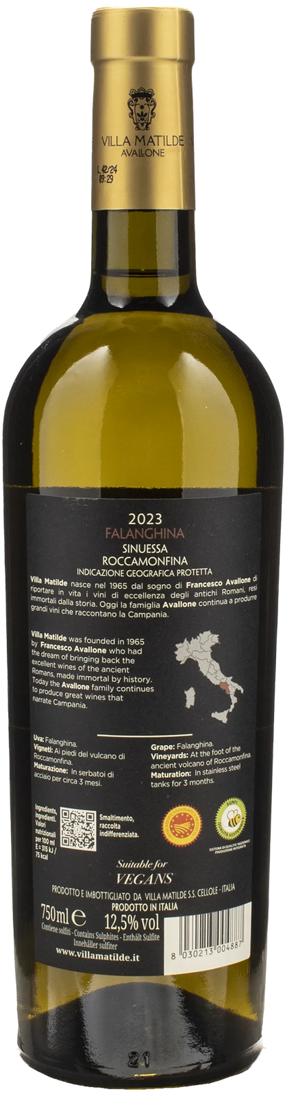 Villa Matilde Avallone Falanghina Sinuessa Roccamonfina 2023