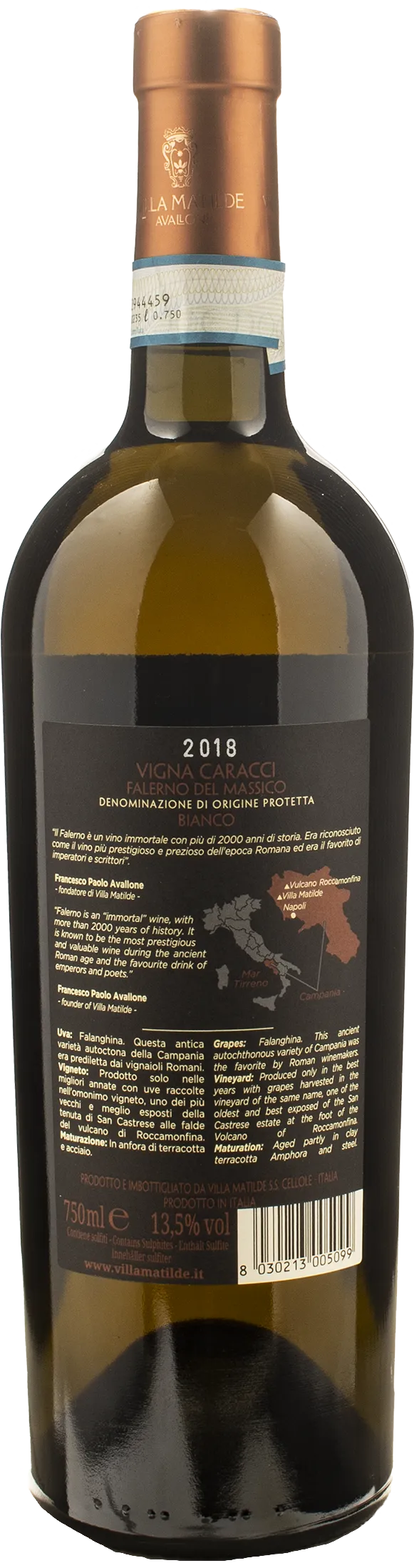 Villa Matilde Avallone Vigna Caracci 2018