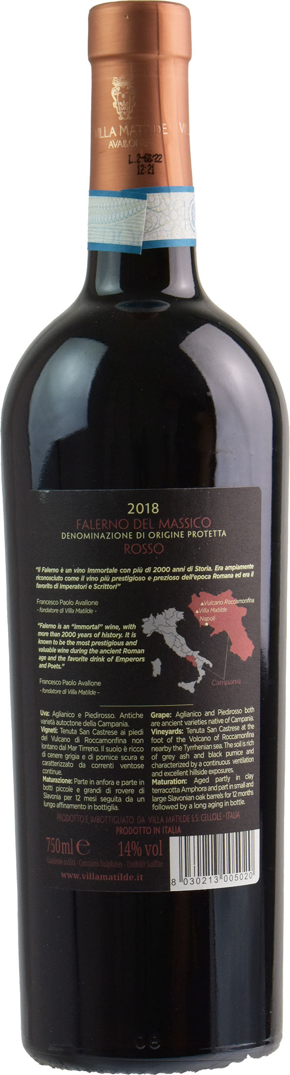 Villa Matilde Falerno del Massico Rosso 2018