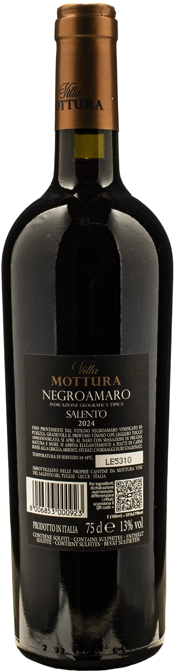 Villa Mottura Negroamaro Salento 2024