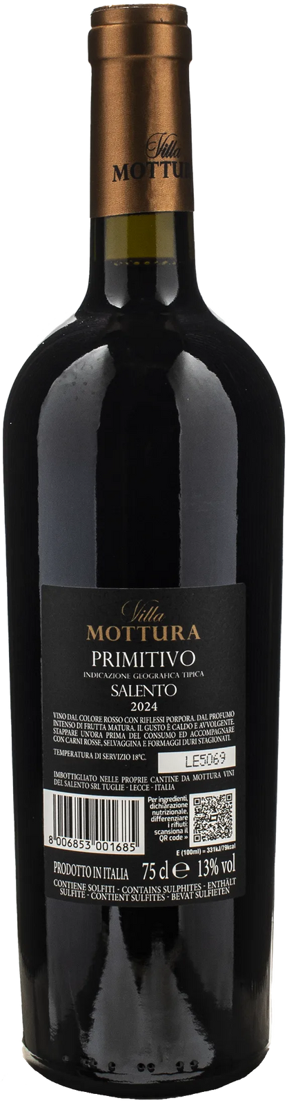 Villa Mottura Primitivo del Salento 2024