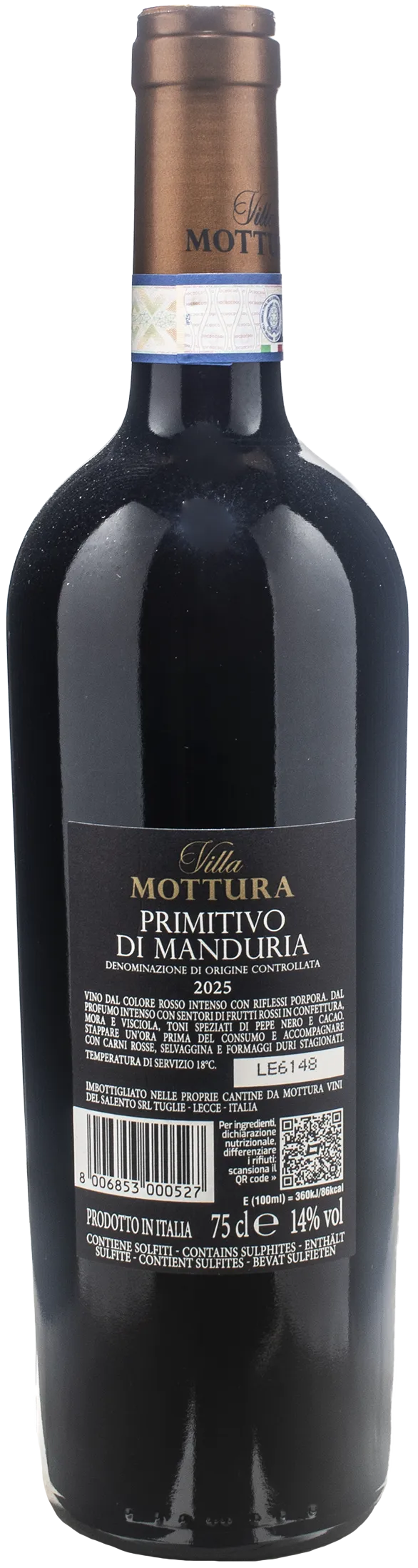 Villa Mottura Primitivo di Manduria 2025