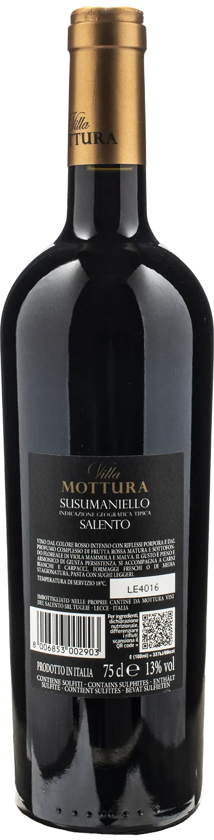 Villa Mottura Salento Susumaniello 2023