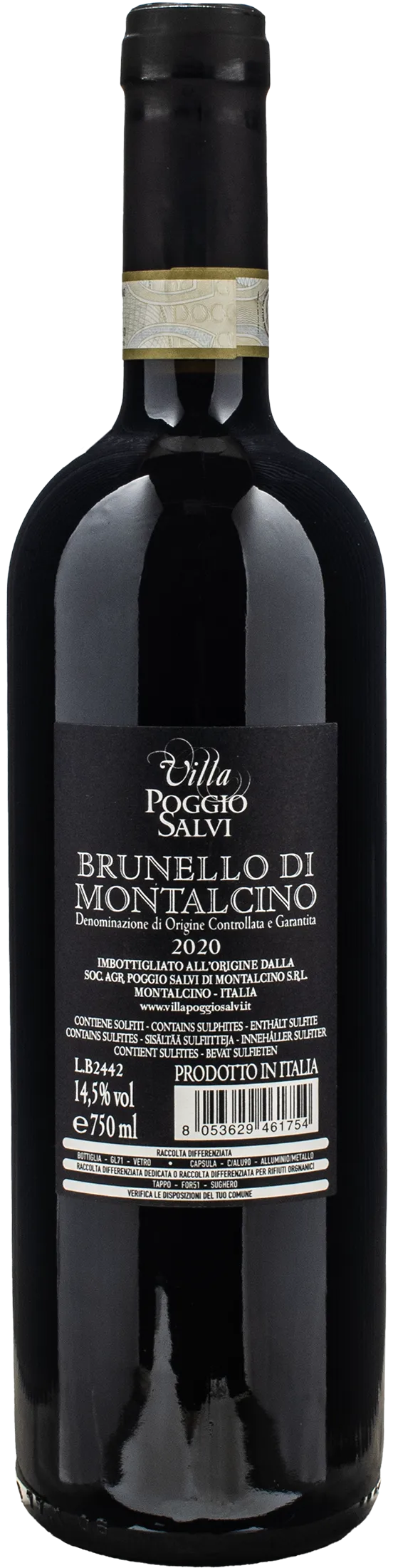 Villa Poggio Salvi Brunello di Montalcino 2020