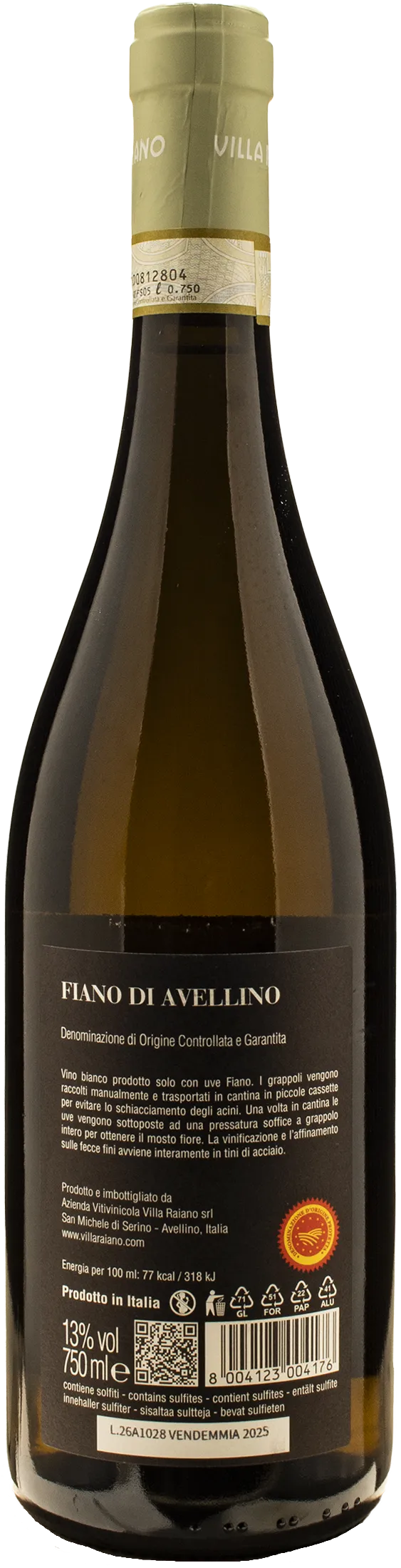 Villa Raiano Fiano di Avellino 2025