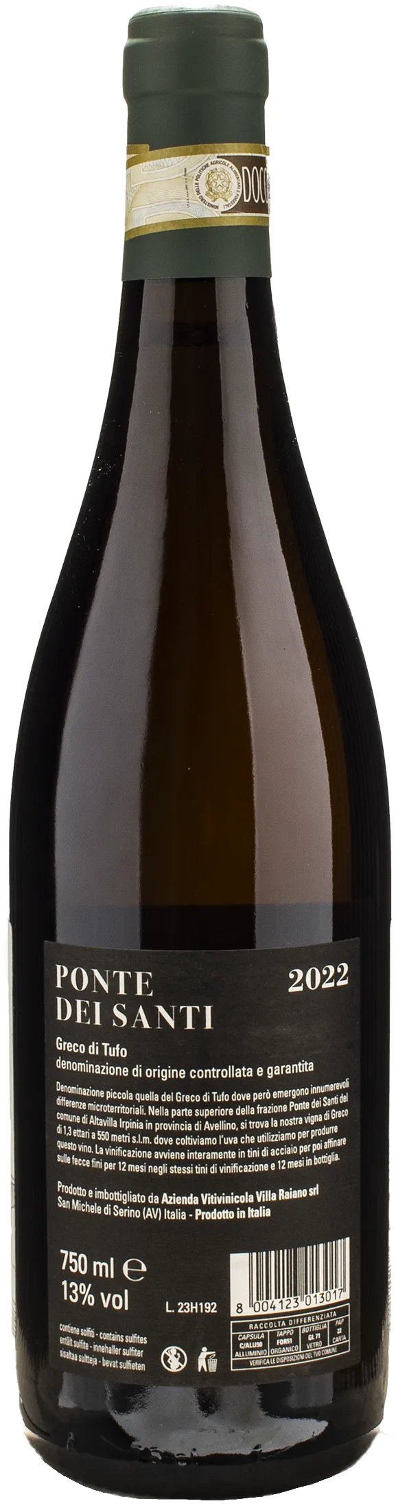 Villa Raiano Greco di Tufo Ponte dei Santi 2022