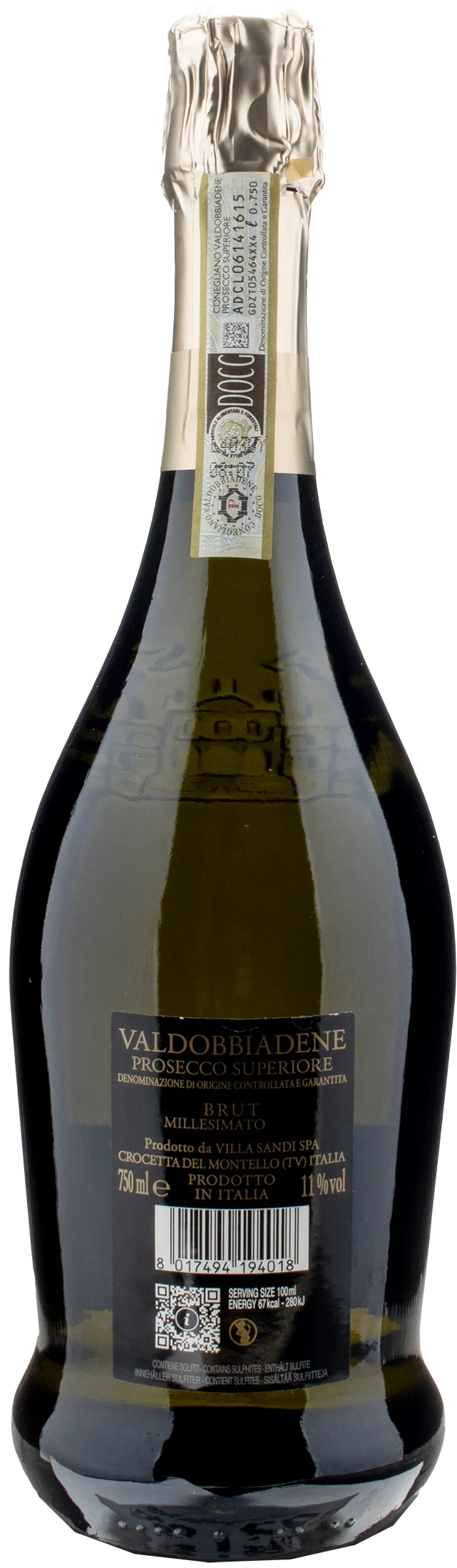 Villa Sandi Valdobbiadene Prosecco Superiore Millesimato Brut 2023