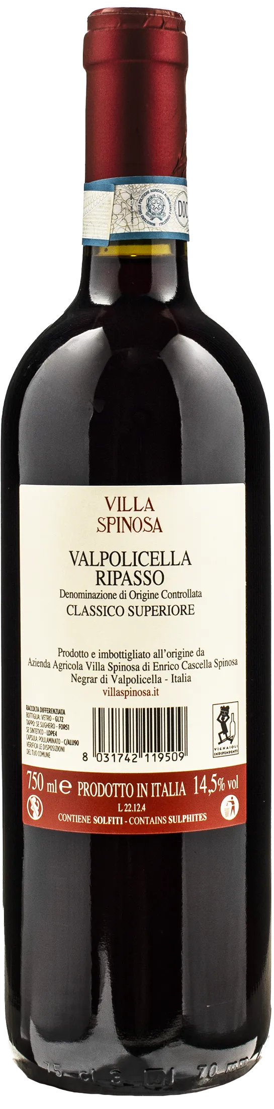 Villa Spinosa Valpolicella Ripasso Classico Superiore Jago 2019