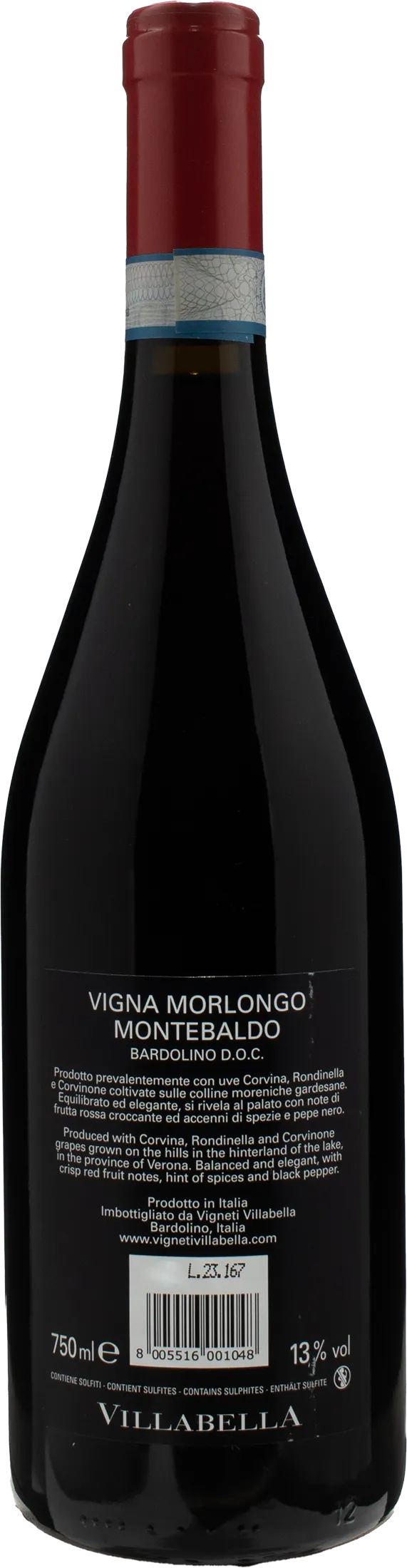 Villabella Vigna Morlongo Montebaldo Bardolino DOC 2021