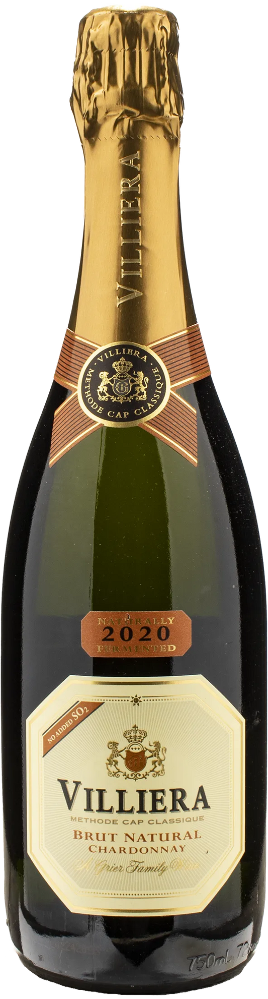 Villiera Wines Cap Classique Brut Natural Chardonnay  2020