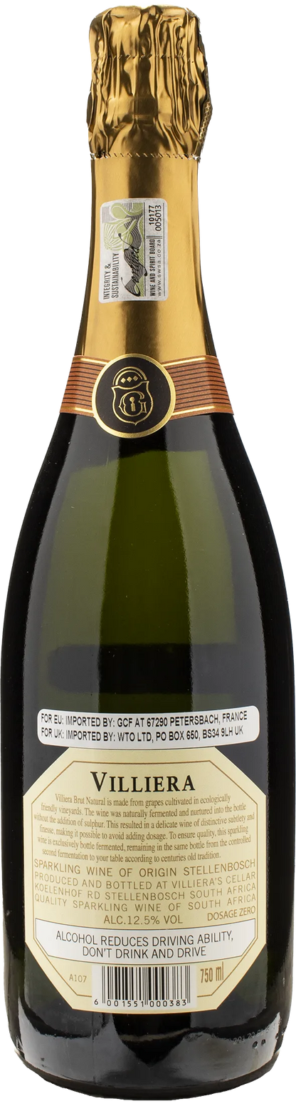 Villiera Wines Cap Classique Brut Natural Chardonnay  2020