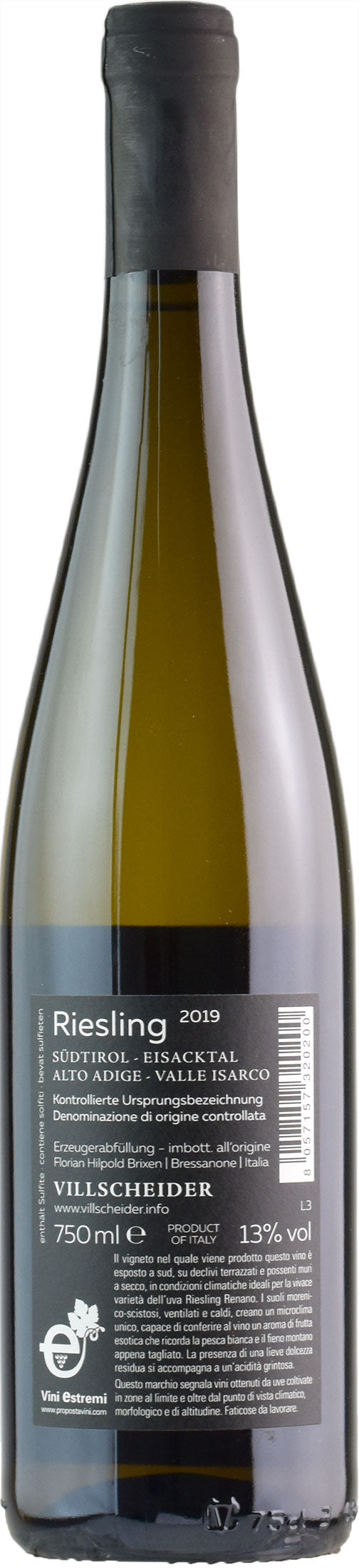 Villscheider Valle Isarco Riesling 2019