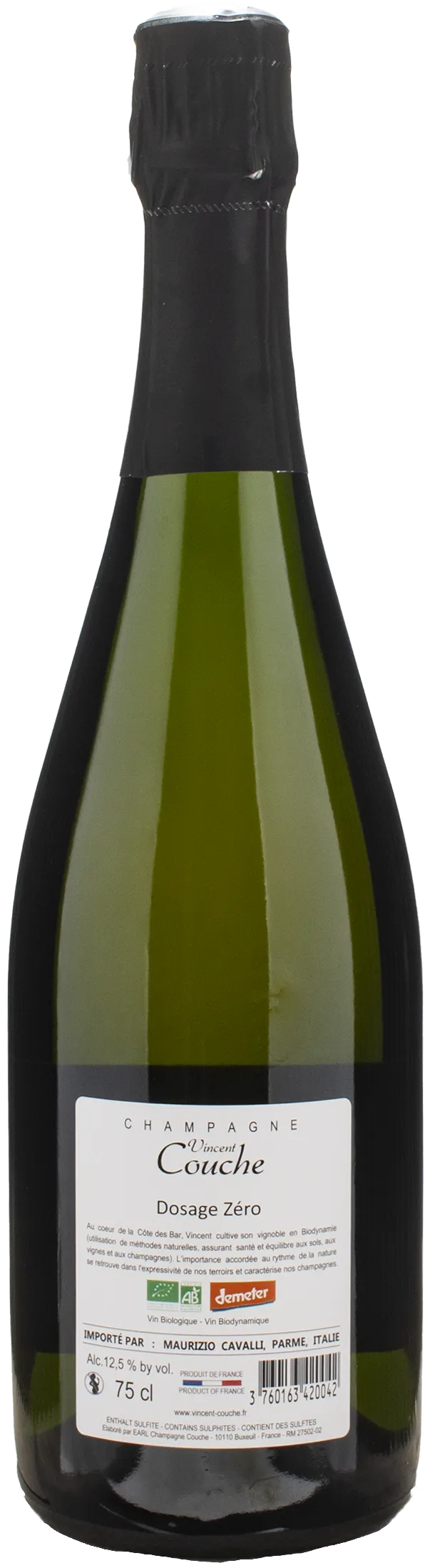 Vincent Couche Champagne Dosage Zero Bio