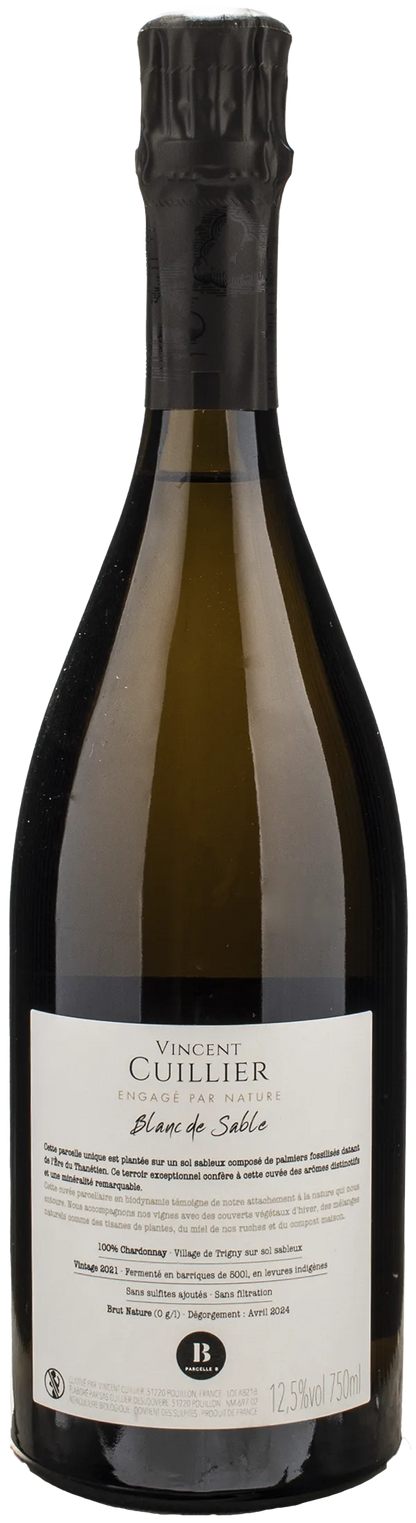 Vincent Cuillier Champagne Blanc de Sable Brut Nature 2021