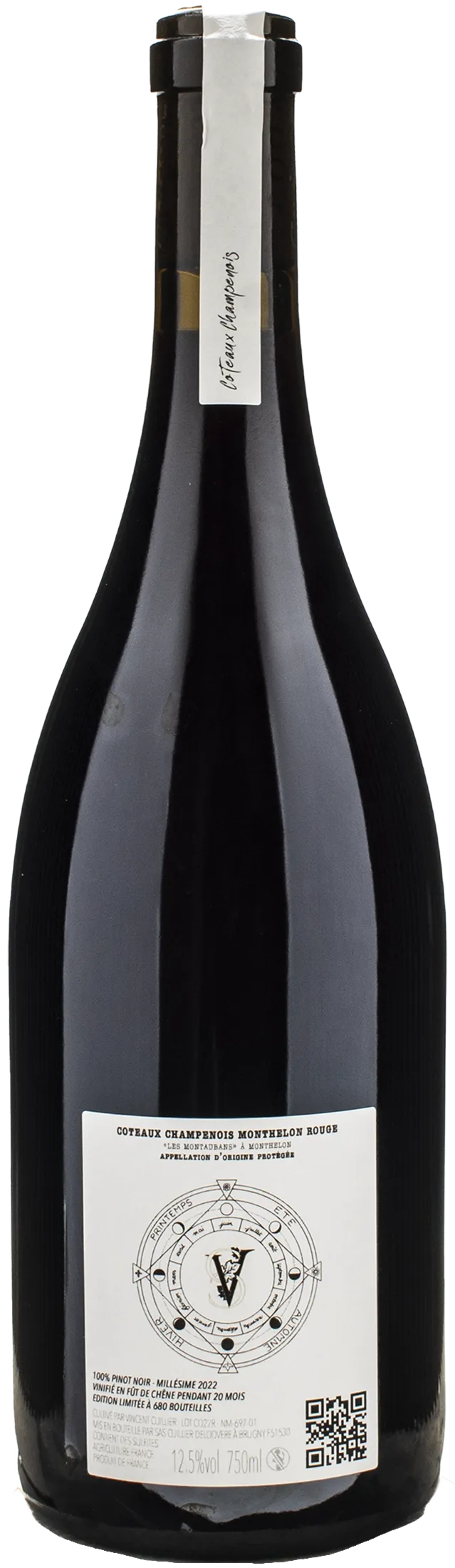 Vincent Cuillier Coteaux Champenoise Rouge Pinot Noir 2022