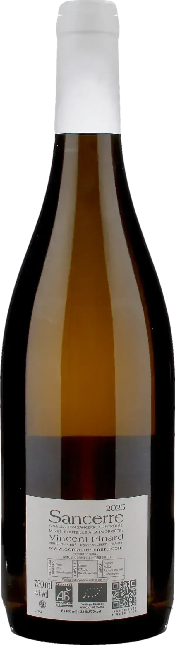 Vincent Pinard Sancerre Flores 2025