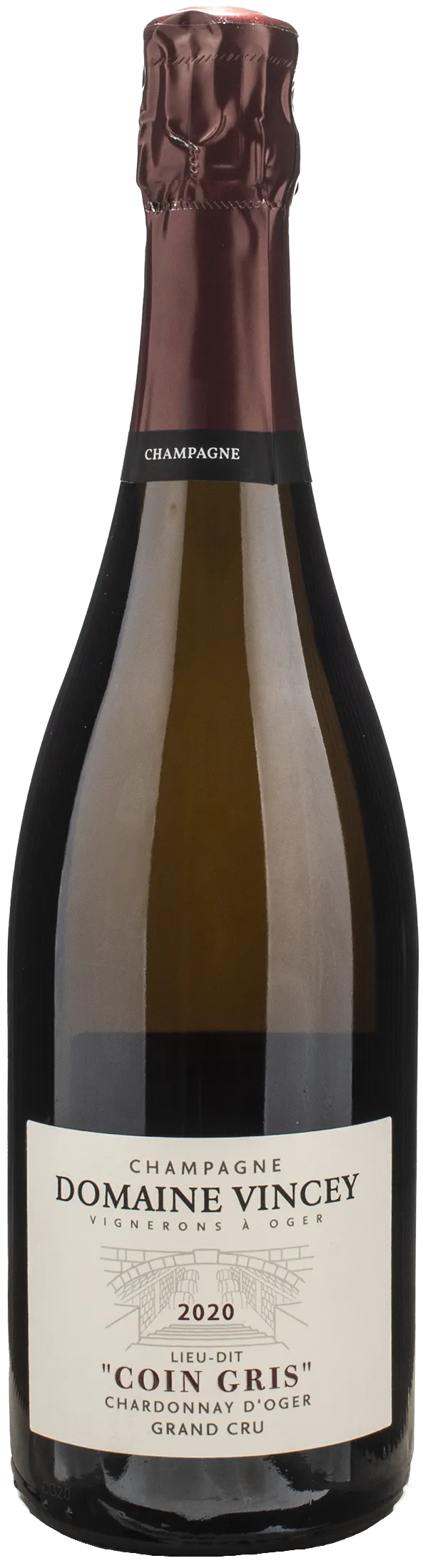 Vincey Champagne Grand Cru Coin Gris Brut Nature 2020