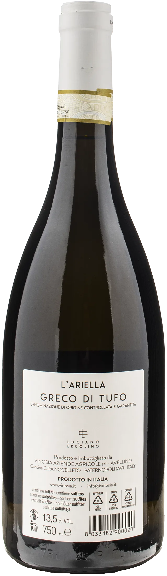 Vinosia Greco di Tufo L'Ariella 2023