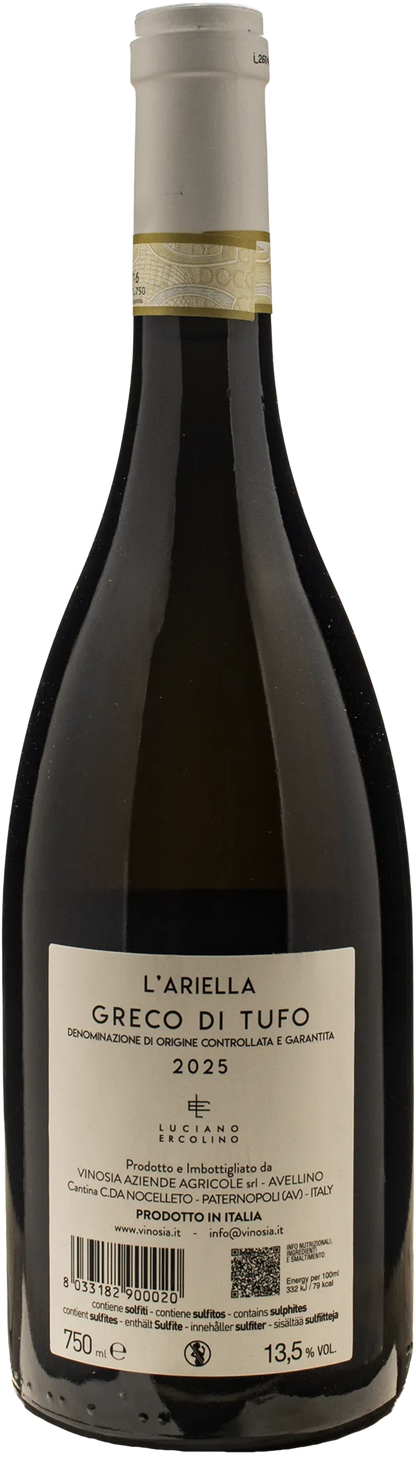 Vinosia Greco di Tufo L'Ariella 2025