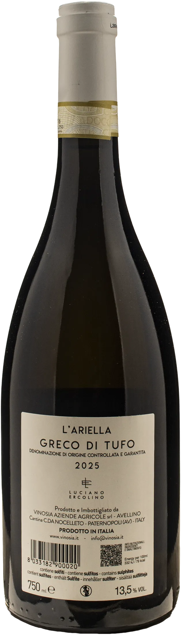 Vinosia Greco di Tufo L'Ariella 2025