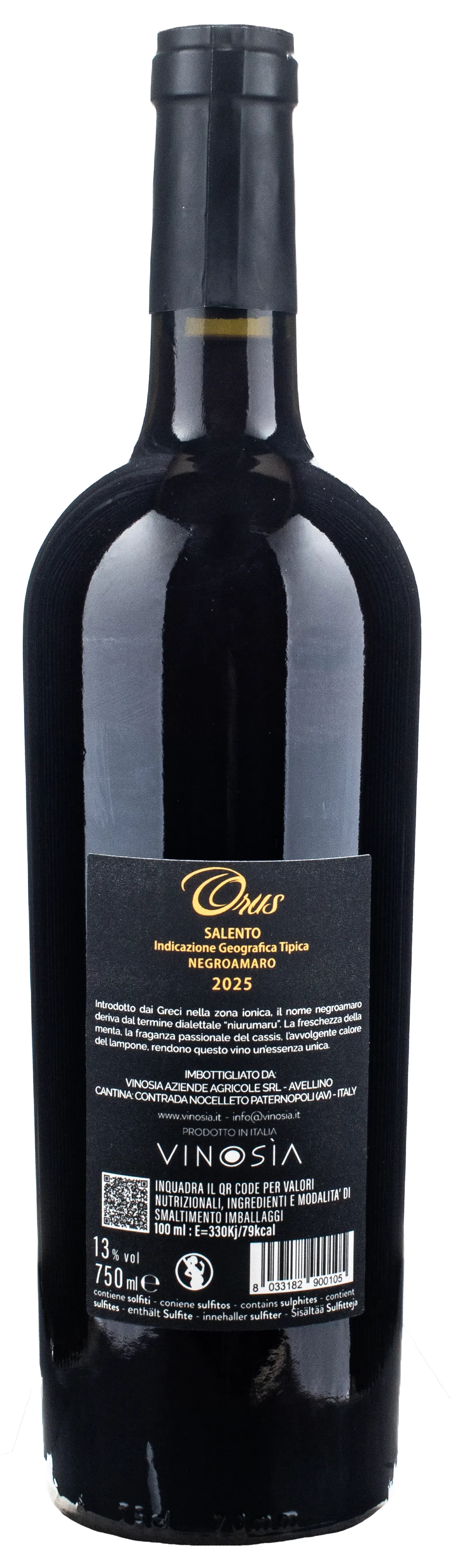 Vinosia Orus Negroamaro 2025