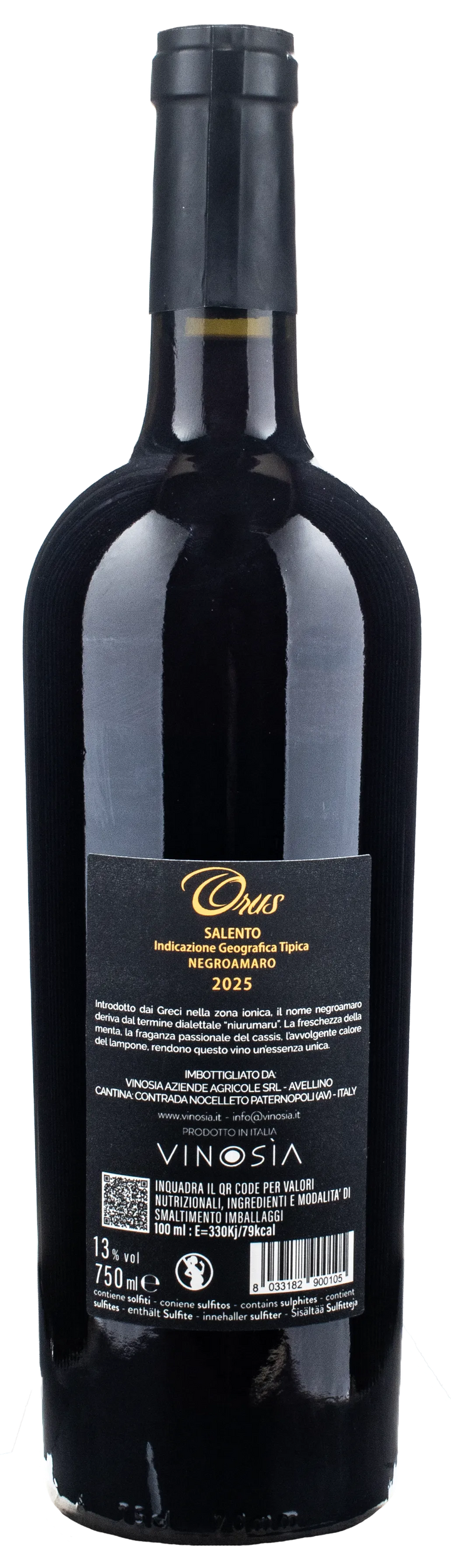Vinosia Orus Negroamaro 2025