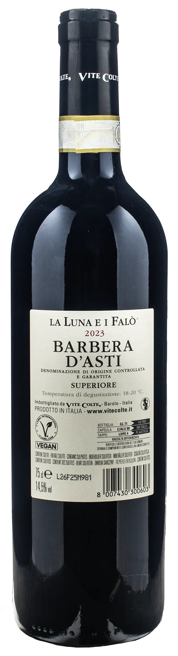 Vite Colte Barbera d'Asti Superiore La Luna e I Falo 2023