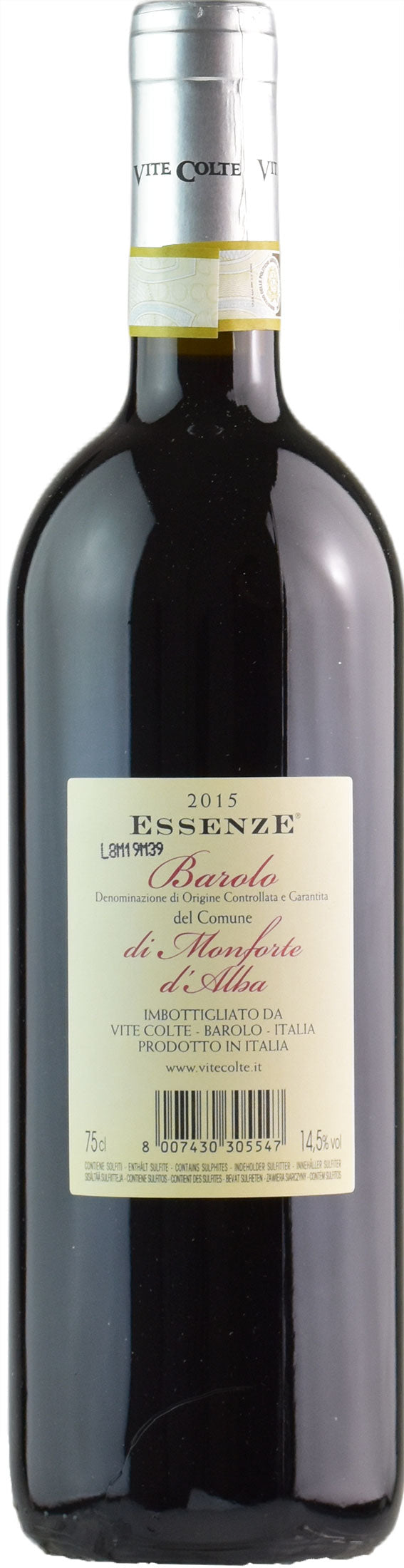 Vite Colte Barolo del Comune di Monforte d'Alba Essenze 2015