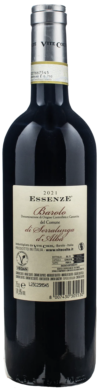 Vite Colte Barolo del Comune di Serralunga d'Alba Essenze 2021