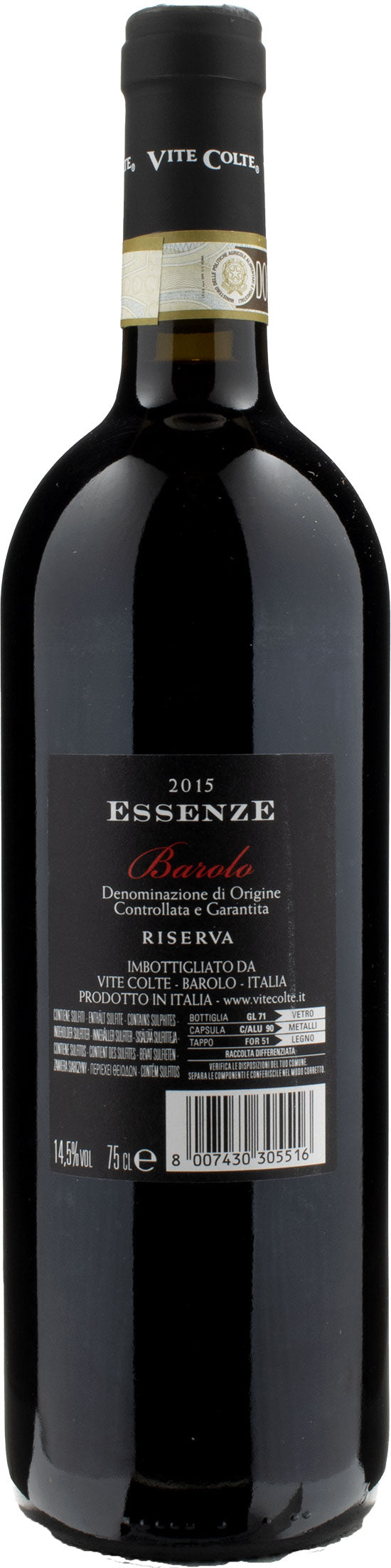 Vite Colte Barolo Essenze Riserva 2015