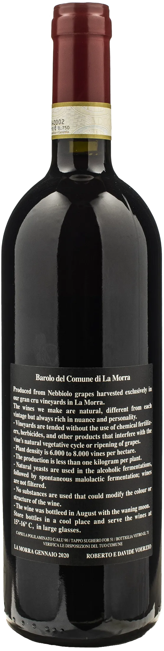 Voerzio Barolo del Comune di La Morra 2021