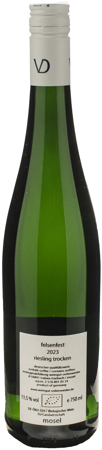 Vollenweider Mosel Riesling Felsenfest 2023