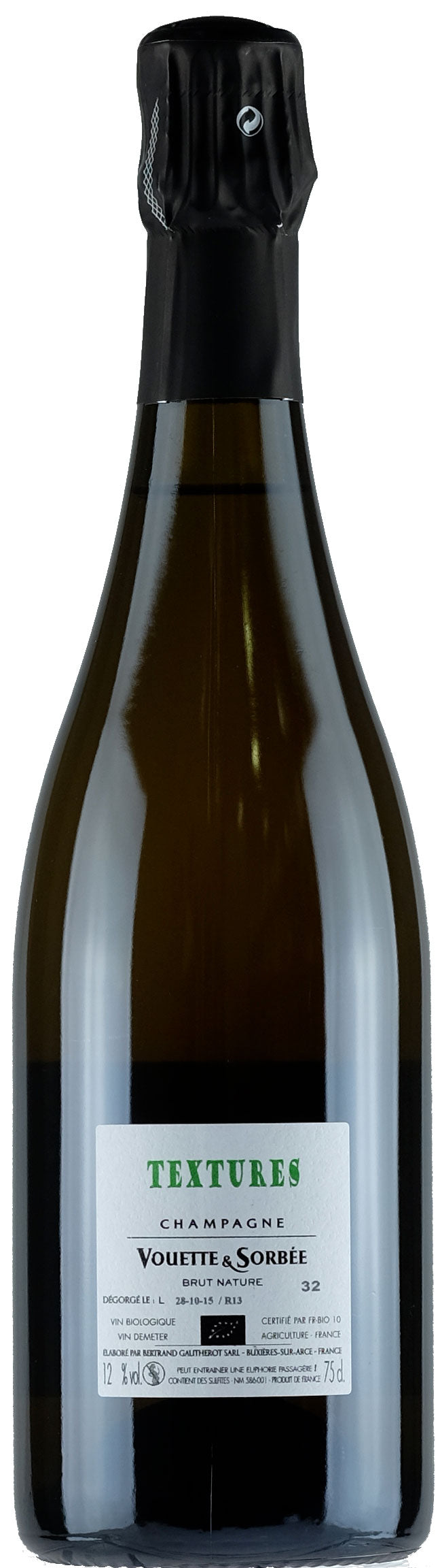 Vouette et Sorbee Champagne Texture Brut Nature