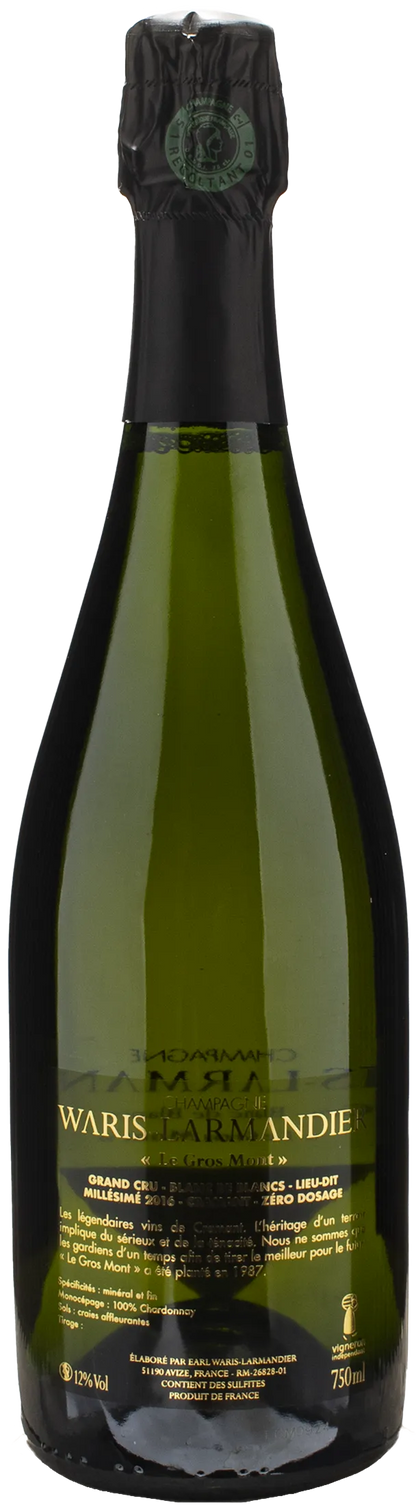 Waris Larmandier Champagne Grand Cru Blanc de Blancs Cramat Le Gros Mont 2016