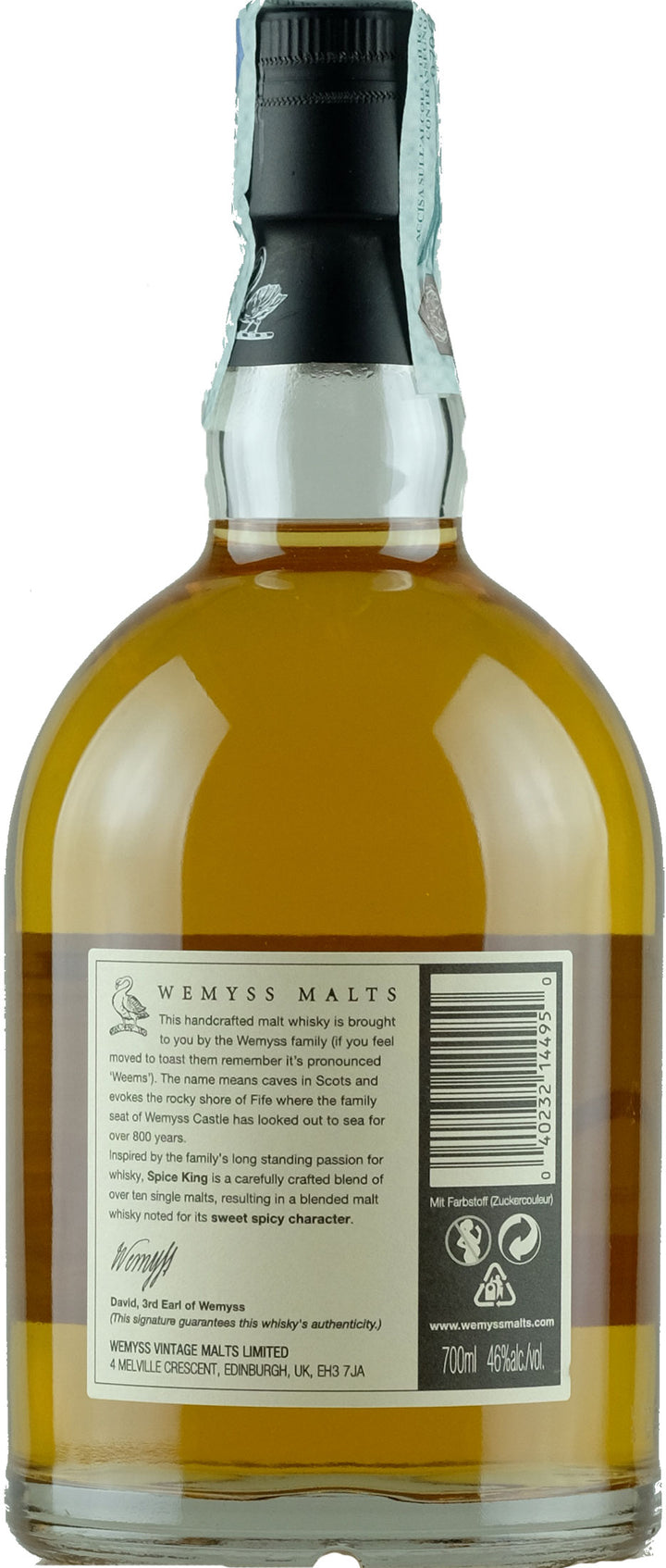 Wemyss Vintage Malt Whisky Spice King 0.7L