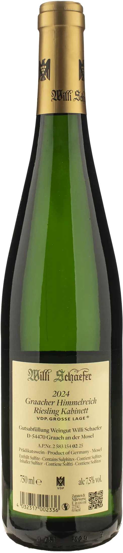 Willi Schaefer Graacher Himmelreich Riesling Kabinett 2024