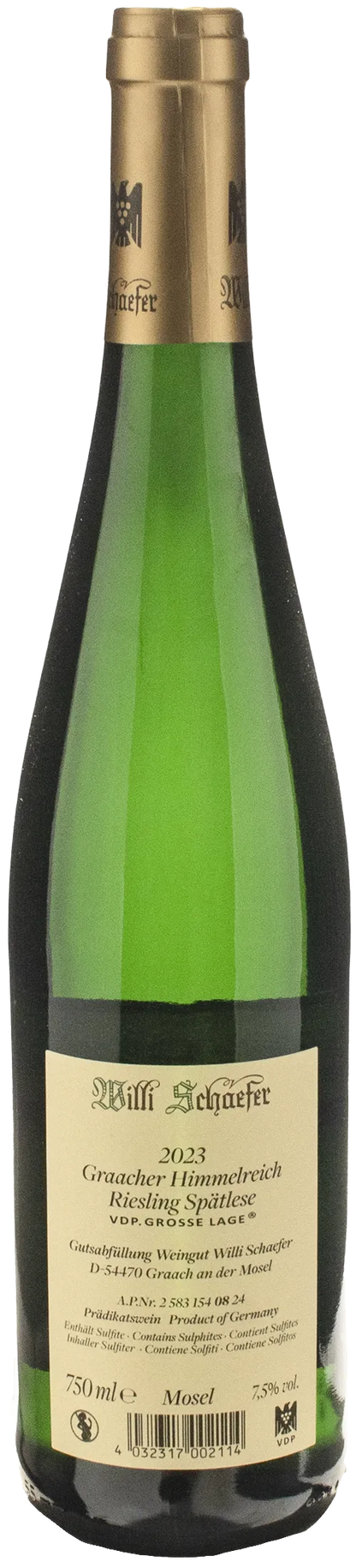 Willi Schaefer Graacher Himmelreich Riesling Spatlese 2023