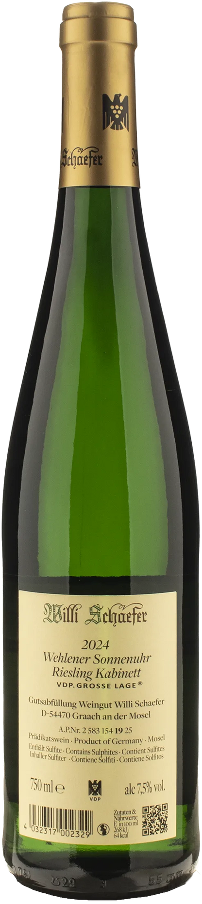 Willi Schaefer Wehlener Sonnenuhr Riesling Kabinett 2024