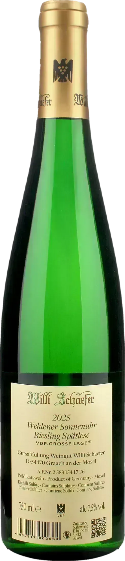 Willi Schaefer Wehlener Sonnenuhr Riesling Spatlese 2025