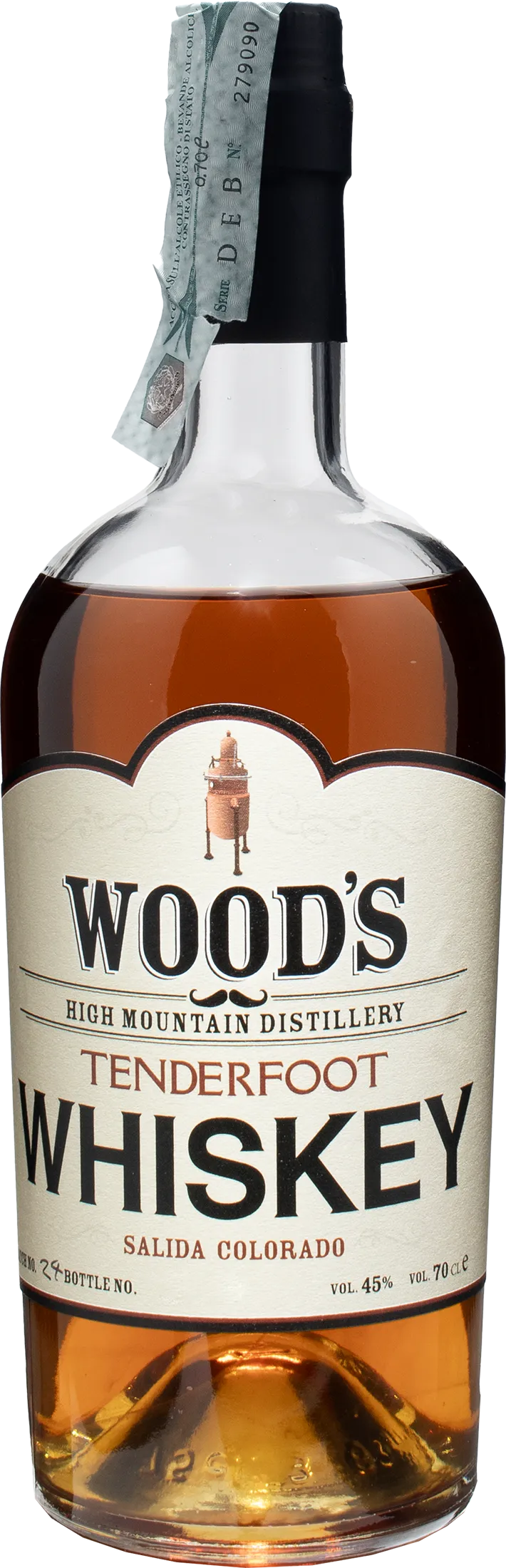 Wood's Tenderfoot Whiskey