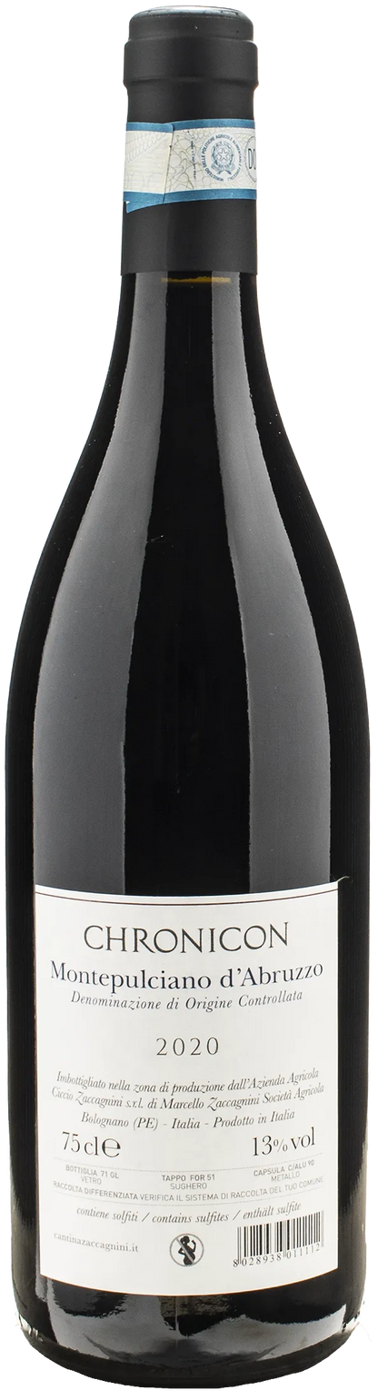 Zaccagnini Montepulciano d'Abruzzo Chronicon 2020