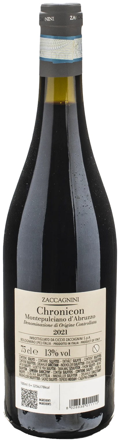 Zaccagnini Montepulciano d'Abruzzo Chronicon 2021