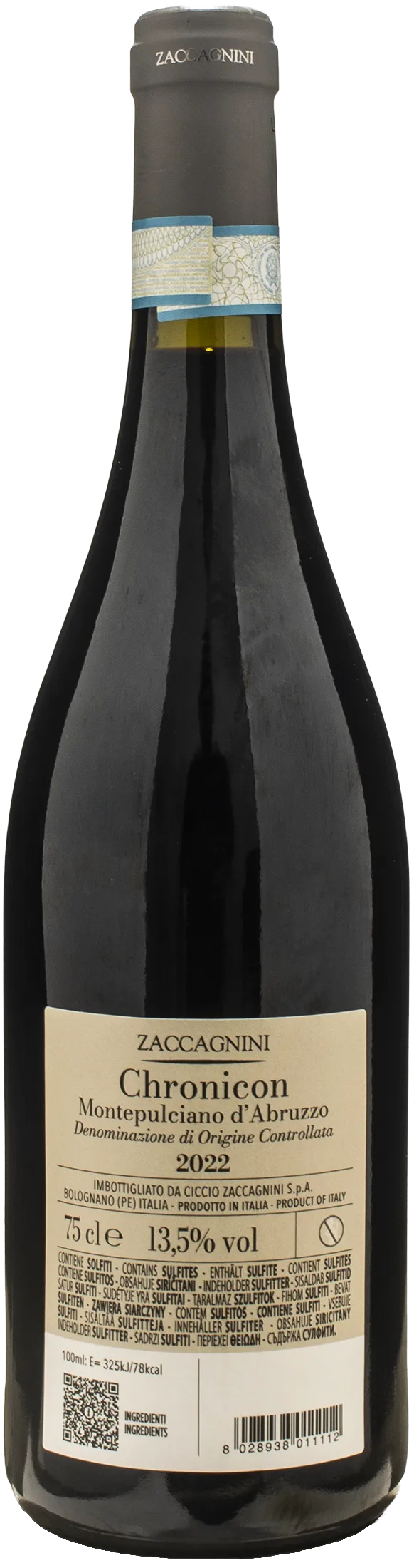 Zaccagnini Montepulciano d'Abruzzo Chronicon 2022