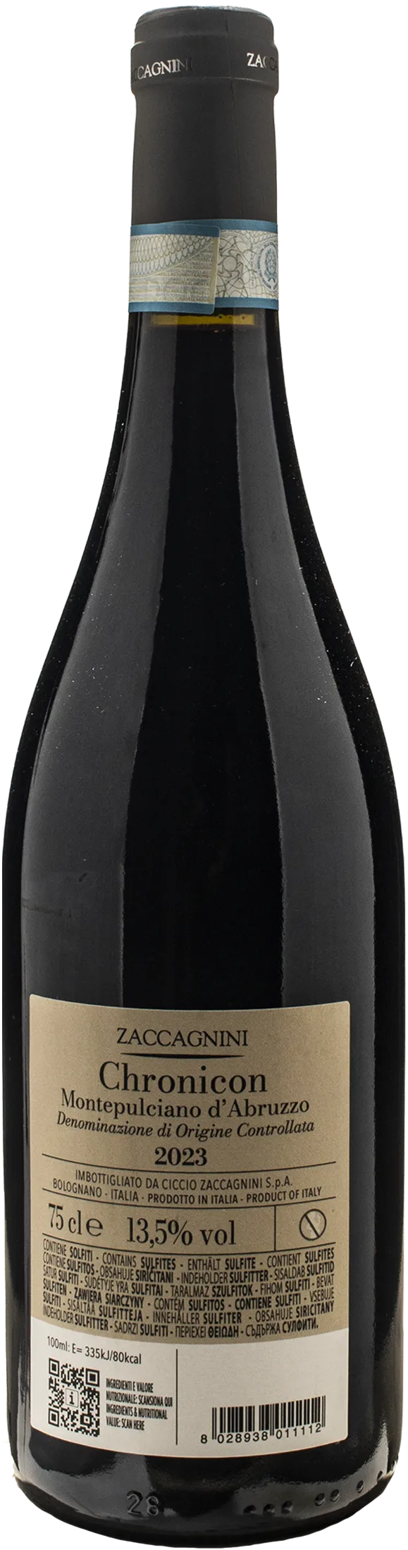 Zaccagnini Montepulciano d'Abruzzo Chronicon 2023