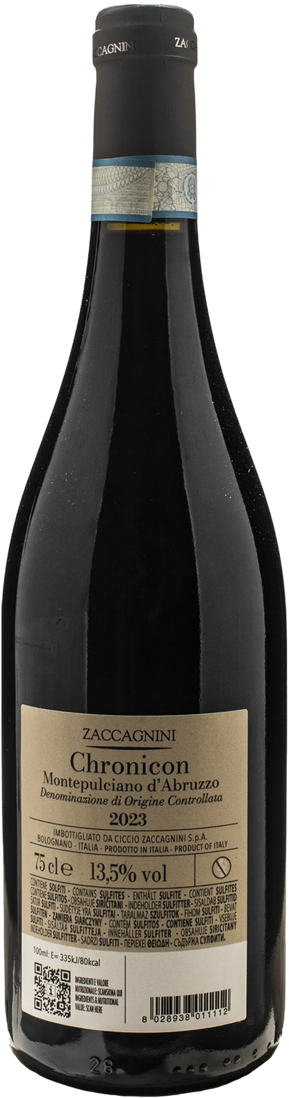 Zaccagnini Montepulciano d'Abruzzo Chronicon 2023