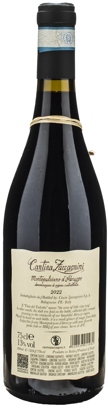 Zaccagnini Montepulciano d'Abruzzo Tralcetto 2022