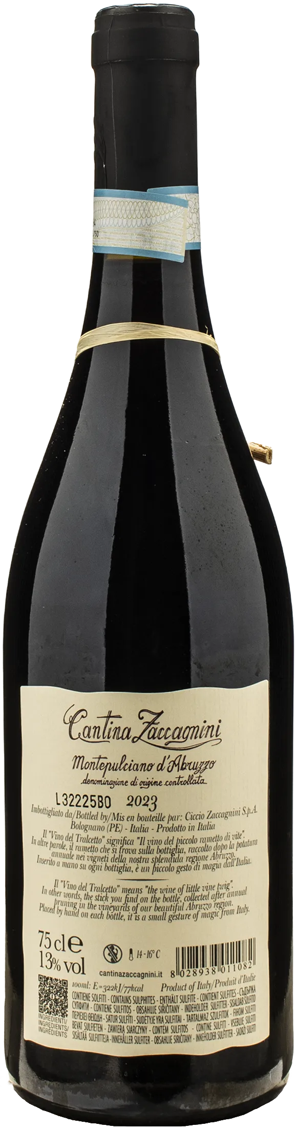 Zaccagnini Montepulciano d'Abruzzo Tralcetto 2023