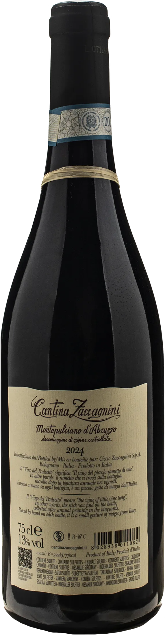 Zaccagnini Montepulciano d'Abruzzo Tralcetto 2024