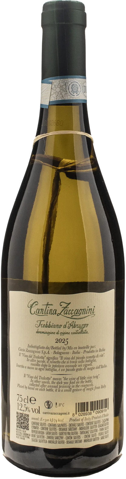 Zaccagnini Trebbiano d'Abruzzo Bianco di Ciccio Tralcetto 2025