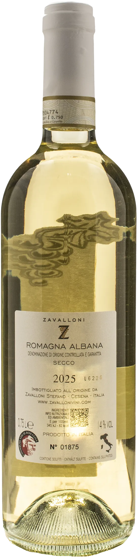 Zavalloni Romagna Albana Secco 2025
